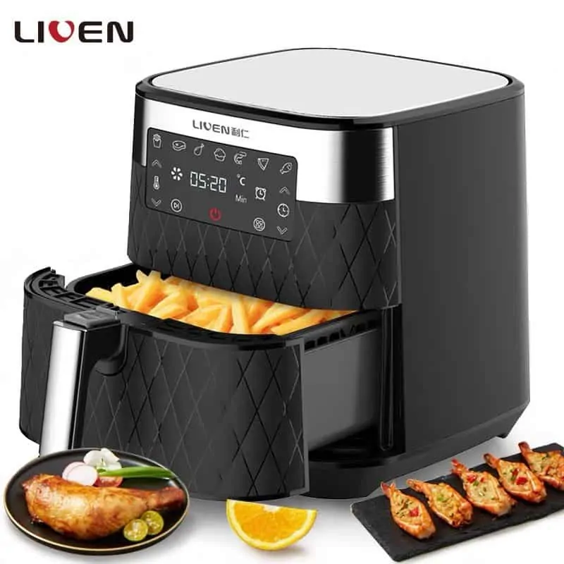 Nồi chiên không dầu 5,5L điện tử Liven KZ-D5500